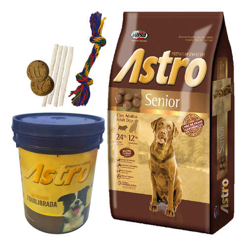 Comida Perro Astro Senior (+7 Años) 15 Kg + Regalo + Envío