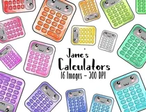 Comprar Cliparts Imagenes Png Calculadoras Pasteles Acuarelas Jk11