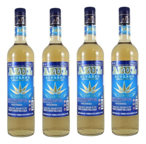 Pack De 4 Licor De Agave Azul Extremo 1 L