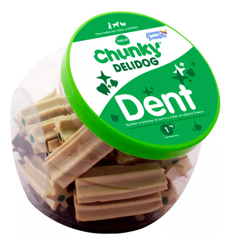 Snack Para Perro Bombonera Deli Dent Chunky 1kg