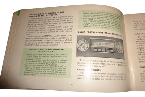 Chevy 1970 Manual Guia Del Dueño (Usado)