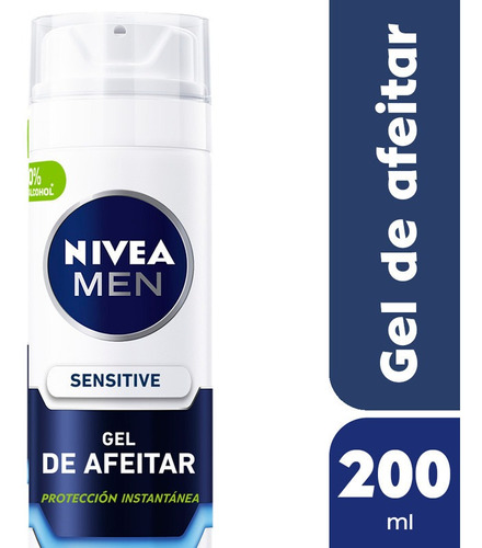 Gel De Afeitar Nivea Men Sensitive Proteccion Inst X 200 Ml