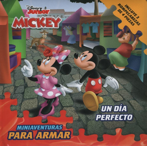 Libro Un Dia Perfecto Mickey Disney Con Rompecabezas