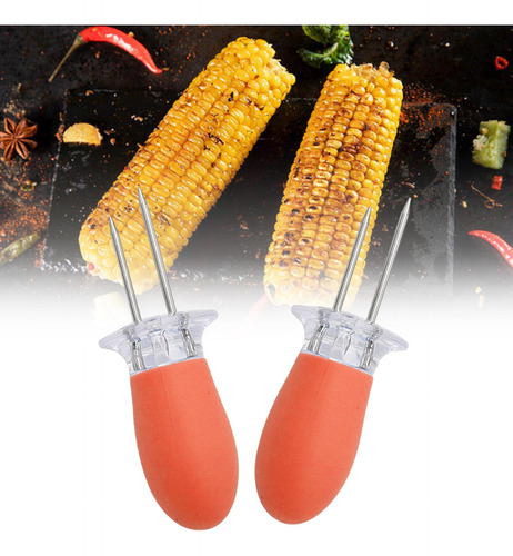 3 X 2 Piezas De Brochetas De Maíz De Acero Inoxidable,