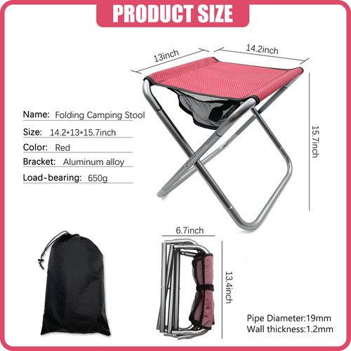 Taburete Plegable Para Camping, Taburete Plegable Portátil D