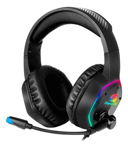 Headset Gamer Fortrek  P2 Usb Rgb Blackfire Preto