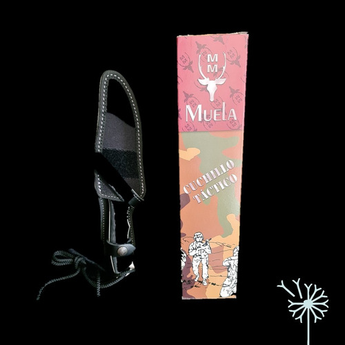 Imagen 5 de 6 de Cuchillo Typhoon 150mm C/funda Full Tang Muela