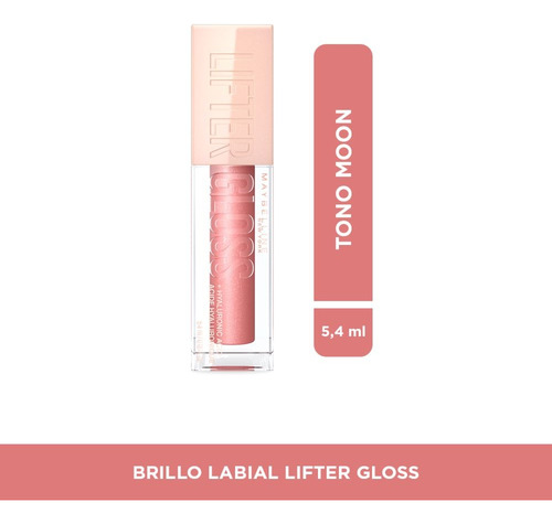 Brillo Labial Maybelline Lip Gloss Moon Acabado Glitter Color Rosa