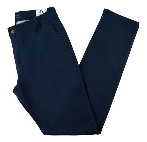 Calça Masculina Lado Avesso Sarja Slim Marinho - Lh2385