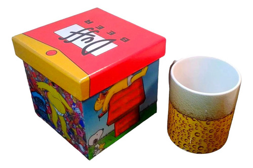 Taza Magica Simpson Duff, Con Estuche De Madera Game Over