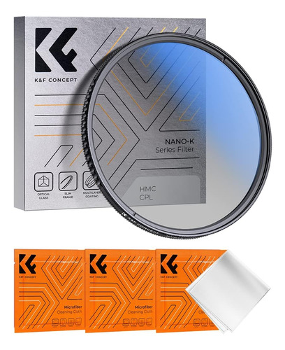 Filtro K&f Concept P/lente Vidrio Polarizado 55mm Circular