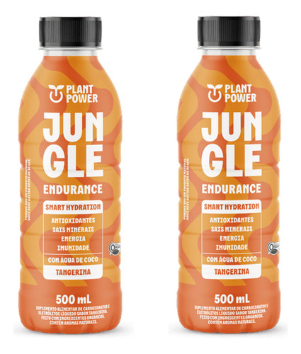 Kit 2 Bebida Isotônica Jungle Endurance Tangerina 500ml