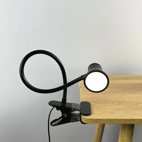 Lámpara de Lectura LED Portátil con Clip, 3 Modos de Color, 360° Ajustable, Ideal para Dormitorio