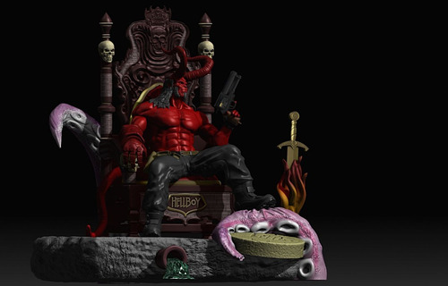 Hellboy Throne Db3dc Archivos Stl Para Impresión 3d