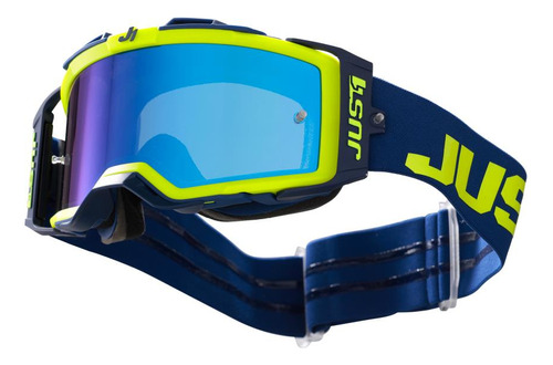 Antiparra Motocross Nerve Absolute Fluo Yellow/blue Just1