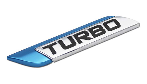 Nawpheki Calcomania Turbo 3d Azul Con Emblema De Letras Para