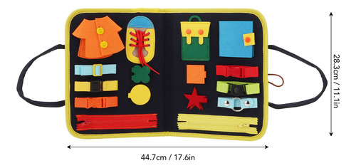 Juguetes Montessori Busy Board, De Fieltro, Sensoriales Y Ed