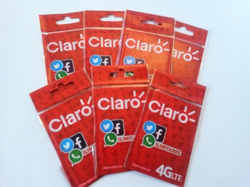 Sim Card Claro 4g Lte Paquete X 100 Und. Envio Inmediato