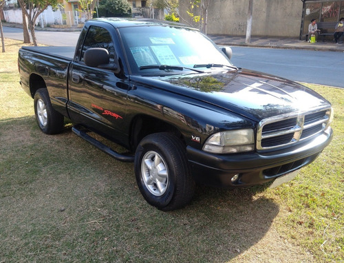 Imagem 13 de 15 de Dakota 1999 Sport 3.9 V6 Kit Gas 25mt Ar Abs Rodas Raridade