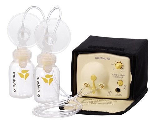 Imagen 5 de 6 de Extractor Leche Materna Medela Doble Electrico Pilas + Kit