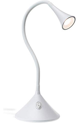 Cuello Flexible Lámpara De Escritorio Led Blanco Blanc...
