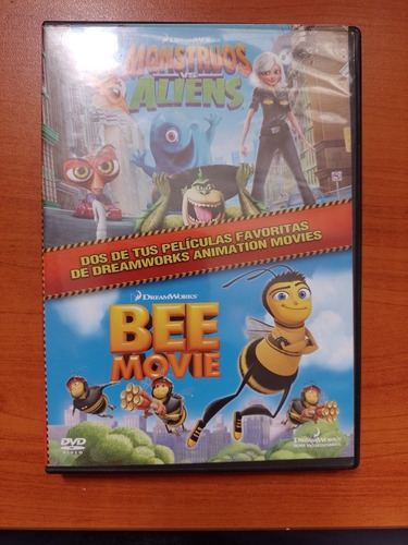 Monstruos Vs Aliens Bee Movie Dreamworks Dvd Doble La Plata