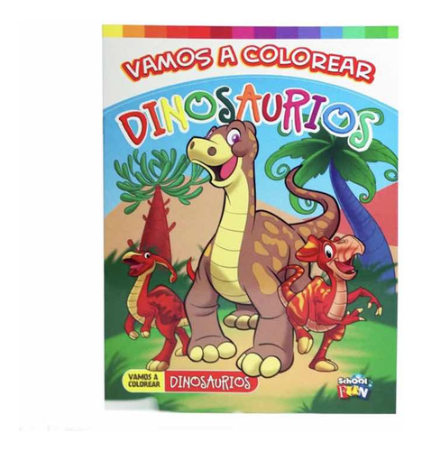 Libro Vamos A Colorear Dinosaurios