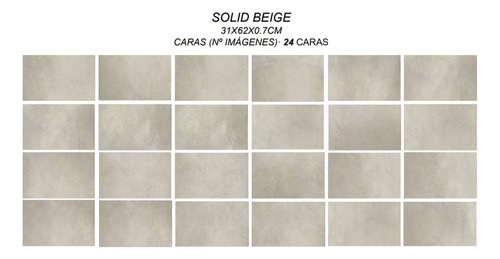 Eu Porcelanato Solid Beige Cemento Mate Rect 32x62