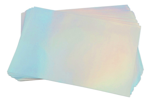 Papel Adhesivo Holográfico Imprimible A4 De 22 Hojas A Prueb