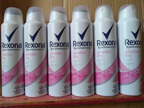 Desodorante Aerosol Rexona Powder Dry Rosa 150ml- 6 Unidades - R$ 77,99