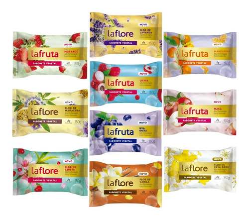 Kit Davene La Flore/fruta Sabonete Barra 180gr - 30 Unidades