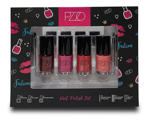 Set Completo De Esmalte Nail Polish Petrizzio