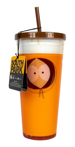 Vaso Con Popote Y Tapa De Plástico South Park 24 Oz 