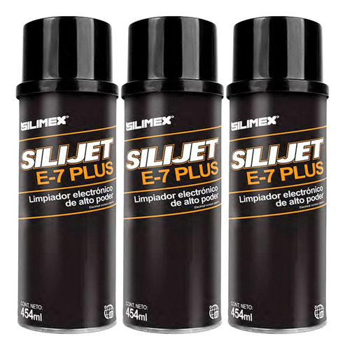 3 Pack - Limpiador Electrónico Silimex Silijet E7plus 440ml