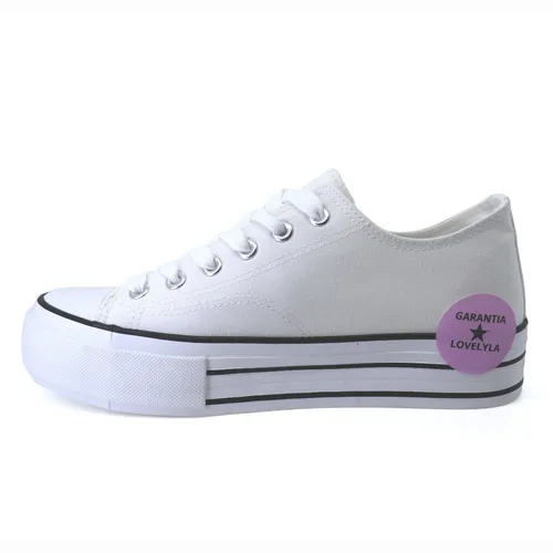 Andrea Sneaker Plataforma Dama Comodo Blanco Lovelyla