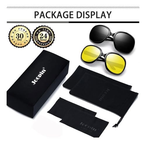 Gafas De Sol Negras De Gran Tamaño De Moda Para Mujeres Y Da