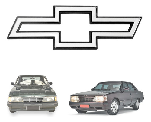 Emblema Dianteiro Gravata Chevrolet Prata Opala Caravan