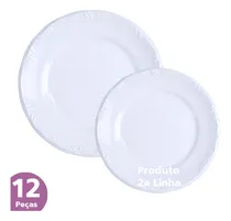 Comprar Kit 6 Pratos Rasos 6 Sobremesa Pomerode Porcelana Schmidt 2a