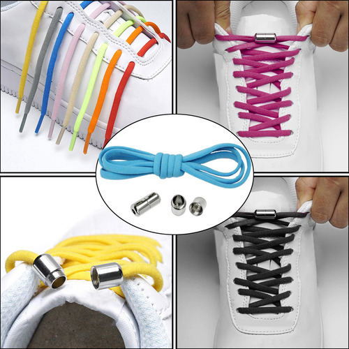 2 Cordones Elásticos Flexibles Para Zapatos - 1 2 Piezas