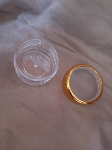 Envase Cosmético Tarro Dorado De 10ml 12 Piezas