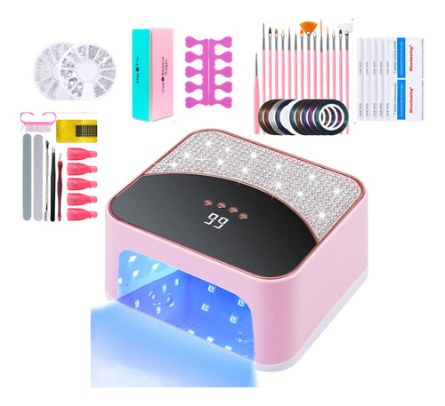 268w Profesional Uv Uñas Lámpara Secador Set