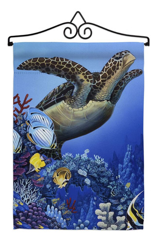 Juego De Banderas Breeze Decor Of The Sea Turtle Garden CoLG