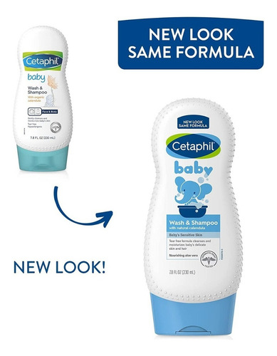 Cetaphil Baby Wash And Shampoo 230ml Organic Jabón Líquido