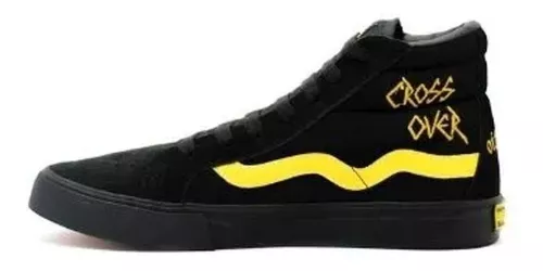 Hi Top Lona Camurça Preto/ Amarelo