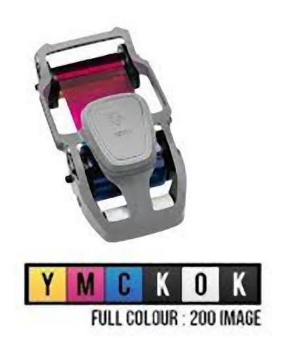 Imagen 2 de 6 de Cinta Impresora Pvc Zebra Zc300/zc100 5 Panel Color 200 Impr