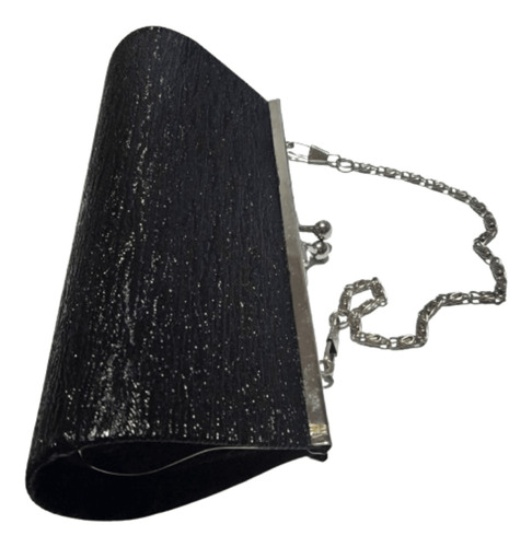 Cartera Clutch Negra Importada De Fiesta Para Damas