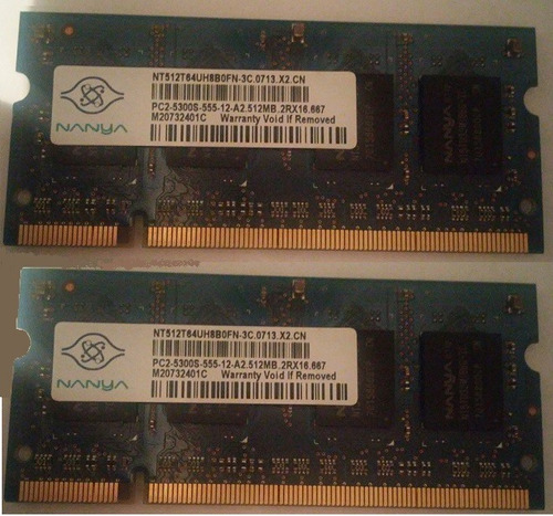 Memoria Ram Kit De 1gb 533mhz. 