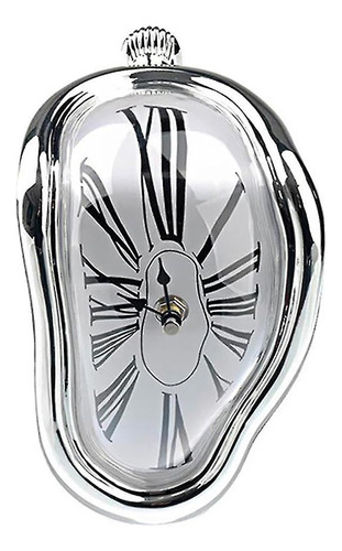 Huazzzyi Reloj De Fusión Único Plateado Salvador Dali Reloj 