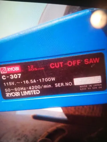Tronzadora Ryobi C307 (Usado)