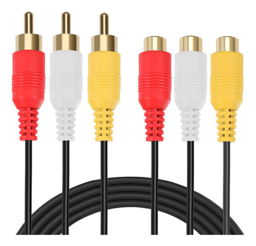 Greatlink 3rca Cable De Extensin Av  Premium Chapado En Oro